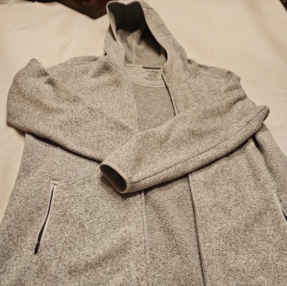 Women's L.L. Bean Sweater Fleece Coat - Picture 3 of 5